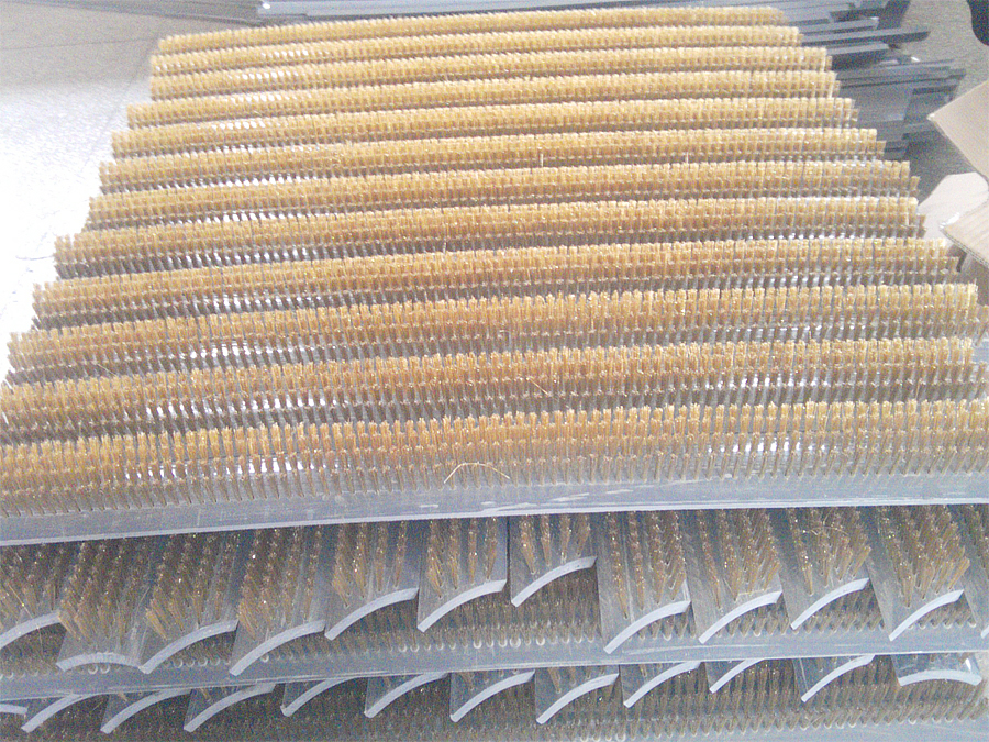 印染机械拉毛机钢丝刷（PVC板栽镀铜钢丝）