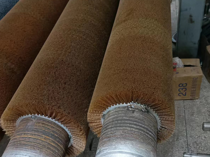 前道刷洗箱毛刷辊